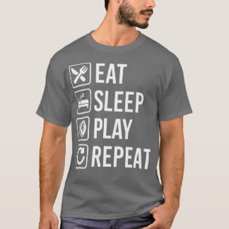 Billiard Snooker PoolEat Sleep Repeat T-Shirt