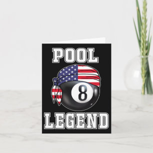 Billiard Team 8 Ll Pool Game Player Gifts For Pool Card