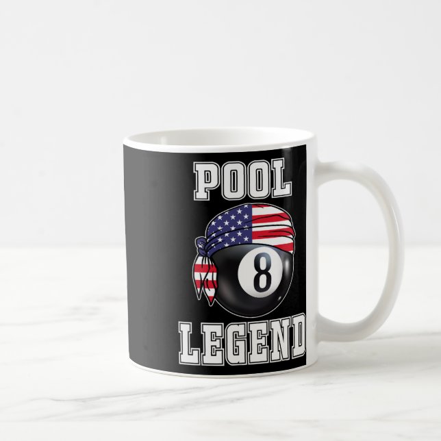 Billiard Team 8 Ll Pool Game Player Gifts For Pool Coffee Mug (Right)