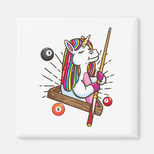 Billiard Unicorn Workhorse Pool Shirt Girls Snooke Magnet