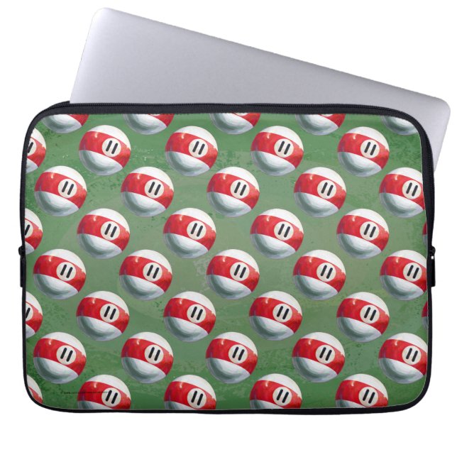 Billiards 11 Ball Pattern Laptop Sleeve (Front)