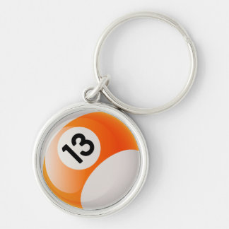 Billiards 13 Ball Key Ring