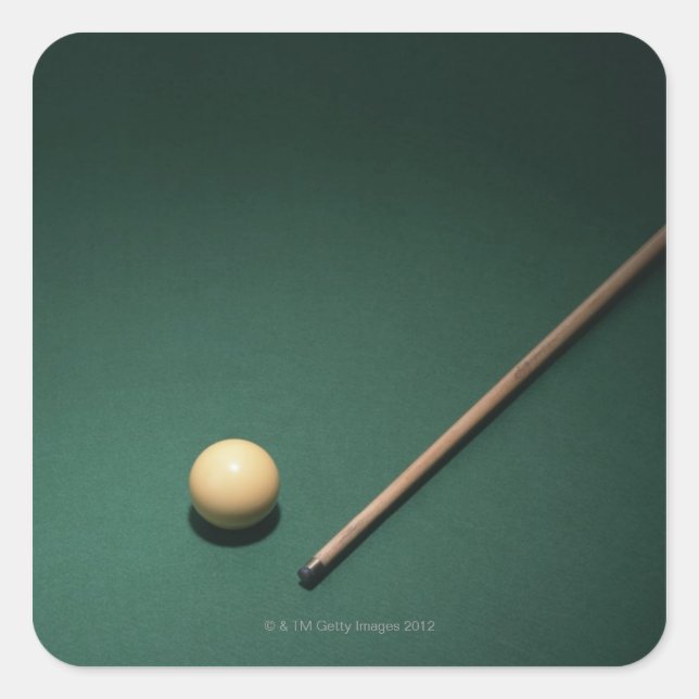 Billiards 2 square sticker (Front)