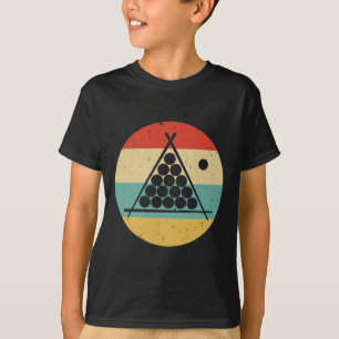 Billiards 60s 70s Retro Vintage Cue Sports Pool Pl T-Shirt