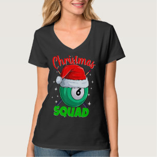 Billiards 6 Ball Christmas Squad Pool Balls Billia T-Shirt
