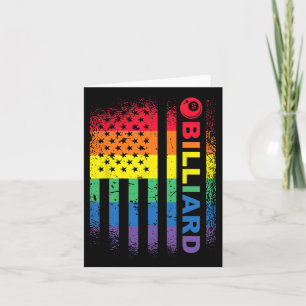 Billiards 8-ball Pool Billiard American Flag - Bil Card