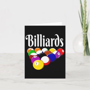 Billiards 8 Ball Pool Player Sarcasm Novelty Humou Card