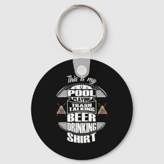 Billiards 8 Ball Pool Player Sarcasm Novelty Humou Key Ring