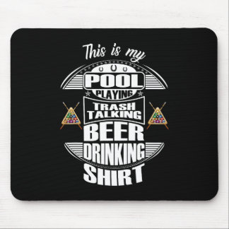 Billiards 8 Ball Pool Player Sarcasm Novelty Humou Mouse Pad