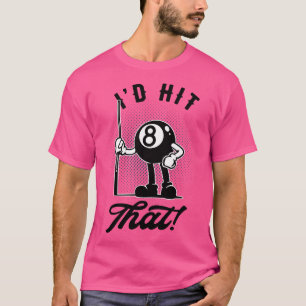 Billiards 8ball Funny toon Pool Snooker T-Shirt