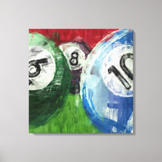 Billiards Abstract Canvas Print