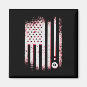 Billiards American Flag Usa Pool Players And Billa Magnet