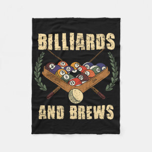 Billiards And Brews Casual Hangout Design  Fleece Blanket
