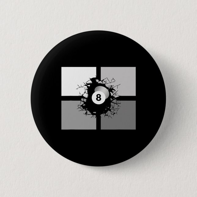 Billiards Apparel - Billiards  6 Cm Round Badge (Front)