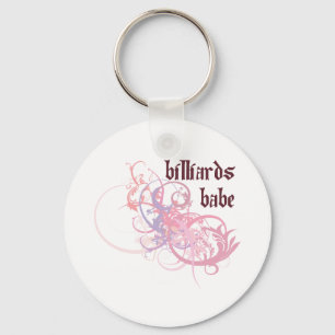Billiards Babe Key Ring