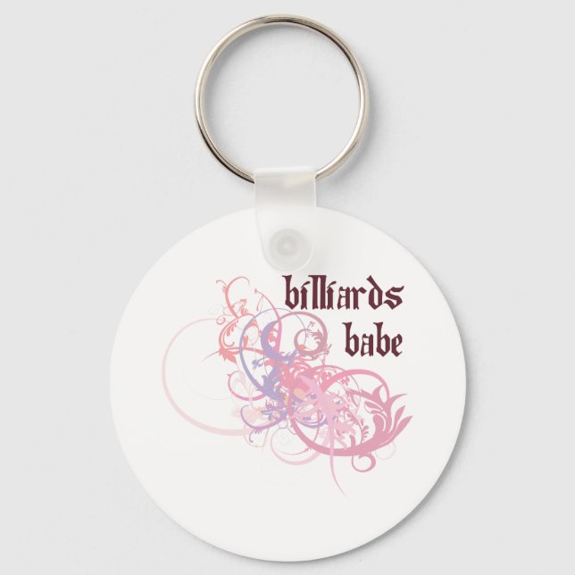 Billiards Babe Key Ring (Front)
