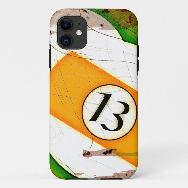 BILLIARDS BALL NUMBER 13 Case-Mate iPhone CASE (Back)