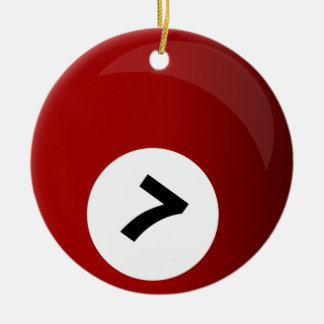 billiards ball ornament