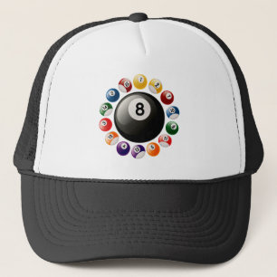 BILLIARDS BALLS TRUCKER HAT