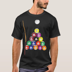 Billiards Bar League 8-ball Pool Team Men Women T-Shirt