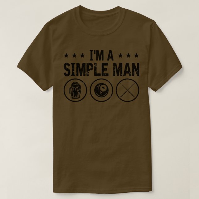 Billiards Beer Drinking 8Ball T-Shirt (Design Front)