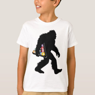 Billiards Bigfoot With Pool Sasquatch Snooker  T-Shirt