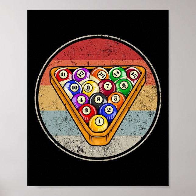 Billiards Billiard Player  Poster (Front)