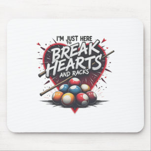 Billiards Break Heart And Racks 8 Ll Pool Shark 9 Mouse Pad
