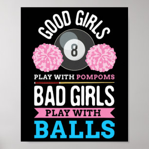 Billiards Cue Sport Game Pool Billiard Player Gift Poster