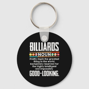 Billiards Definition - Funny Billiard 8 Ball Pool  Key Ring