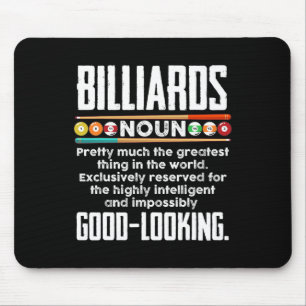 Billiards Definition - Funny Billiard 8 Ball Pool Mouse Pad