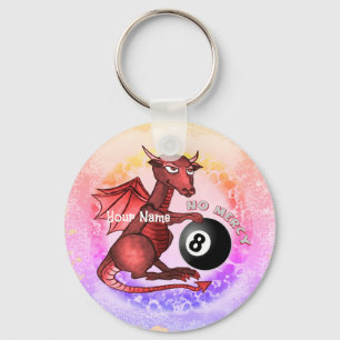 Billiards Dragon  Key Ring
