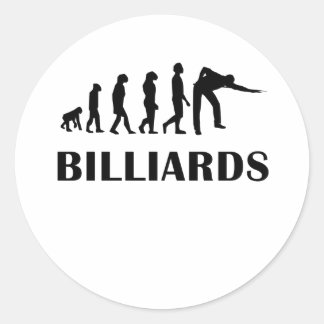 Billiards Evolution Classic Round Sticker
