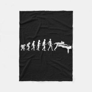 Billiards Evolution Of Human Snooker Pool Cue Stic Fleece Blanket