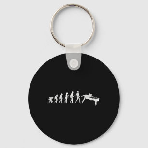 Billiards Evolution Of Human Snooker Pool Cue Stic Key Ring