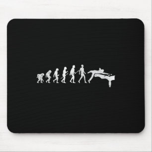 Billiards Evolution Of Human Snooker Pool Cue Stic Mouse Pad