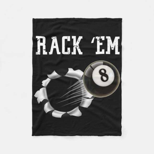 Billiards  fleece blanket (Front)