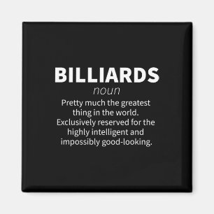 Billiards Funny Definition Pool Snooker Player Gif Magnet