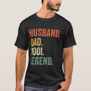 Billiards Funny Husband Dad Pool Player Legend Vin T-Shirt