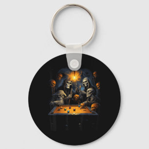 Billiards Halloween Key Ring