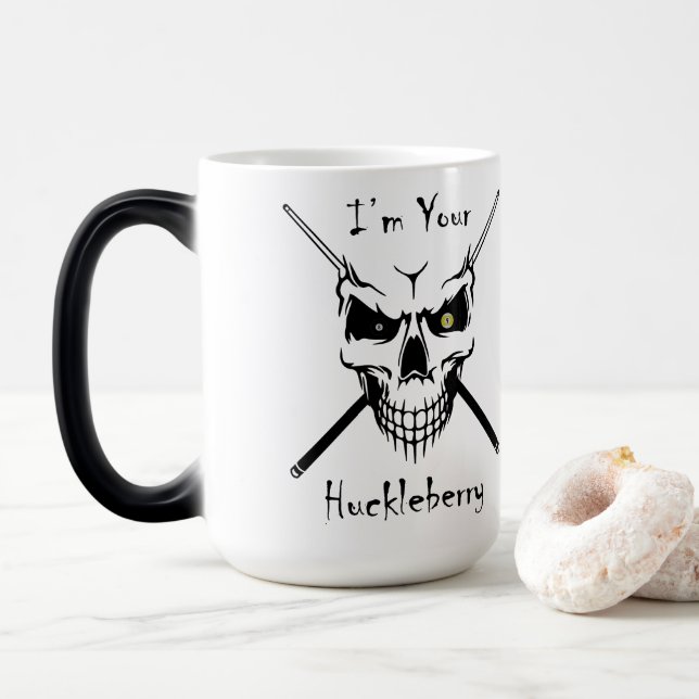 Billiards "I'm Your Huckleberry" Morphing Mug (With Donut)