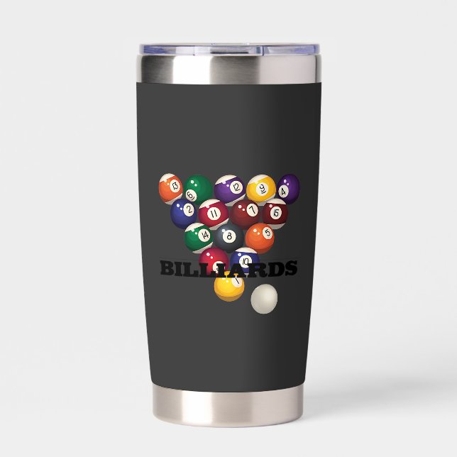 Billiards Insulated Tumbler (Front)