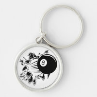 Billiards Keychain