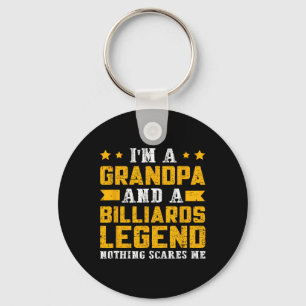 Billiards Legend Grandpa Key Ring