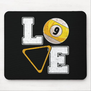 Billiards Love Pool Player Billiards Lover Mouse Pad