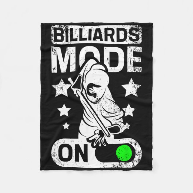 Billiards Mode On  Fleece Blanket (Front)