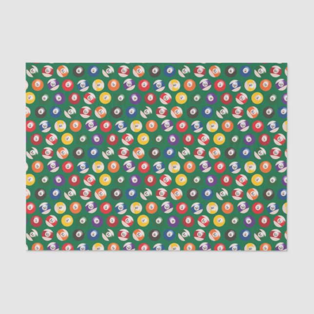 Billiards Pattern Tissue Paper (Front)