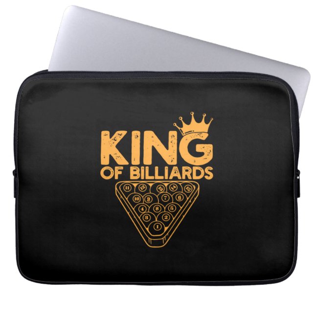 Billiards Player | King Of Billiards Laptop Sleeve (Front)