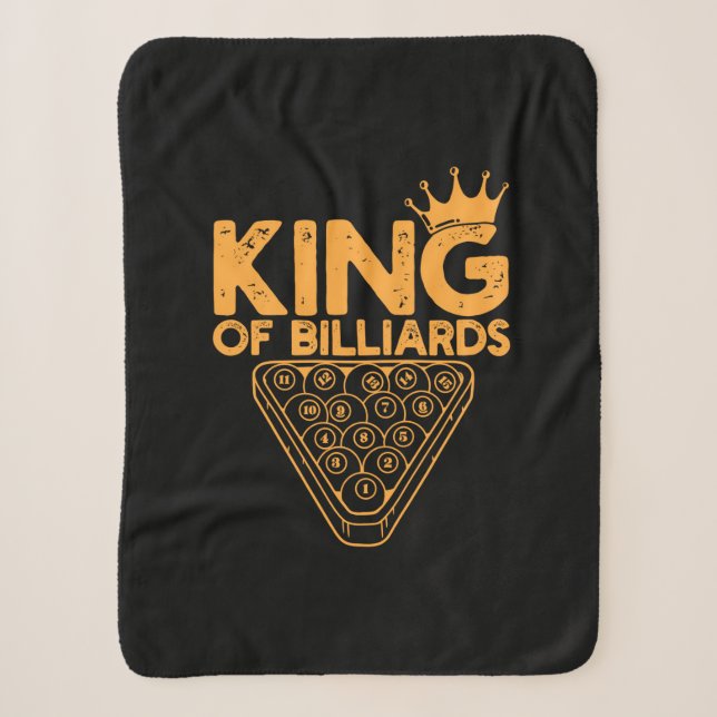 Billiards Player | King Of Billiards Sherpa Blanket (Front)