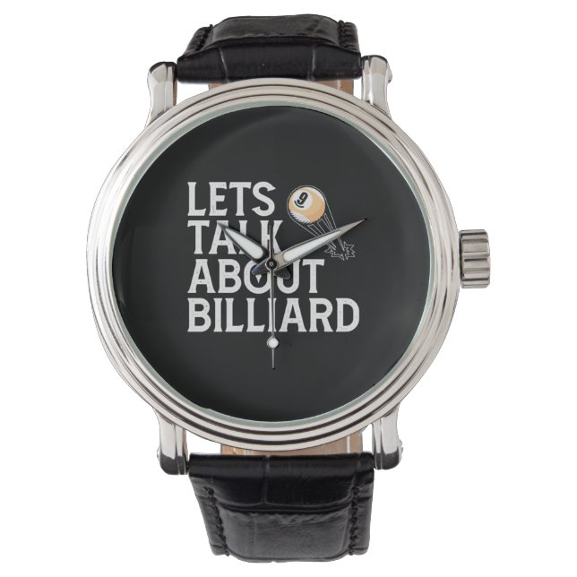 Billiards Player | Lets Talk About Billiard Watch (Front)